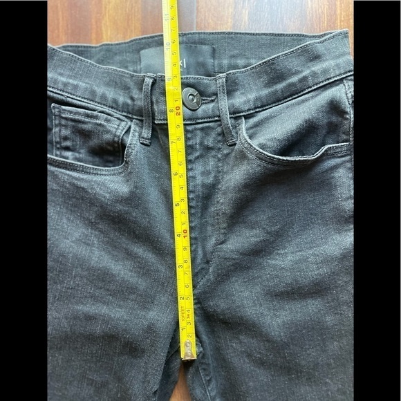 3x1 Black High Rise Skinny Jeans Raw Hem size 23 - Picture 9 of 13